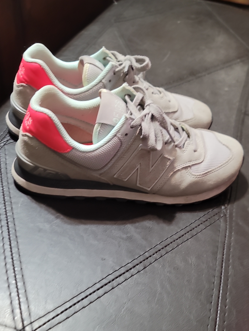 New Balance x FIGS 574 Shoes Women's Sneaker 10 Gray Suede Nurse Casual Walking